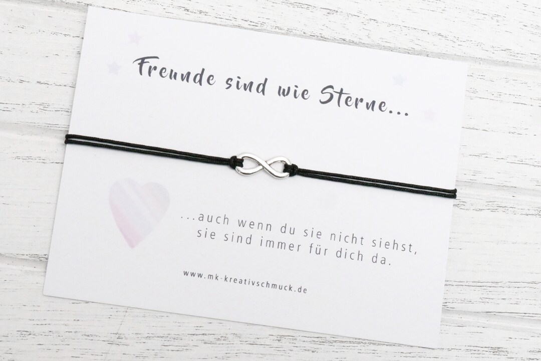 Freunschaftsarmband Armband Unendlichkeitszeichen Glücksarmband Etsy.de