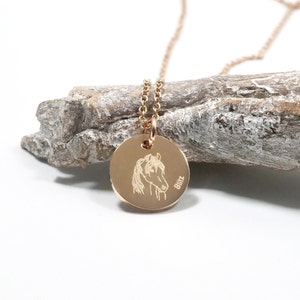 Personalisierte Kette - Halskette mit Wunschgravur – Namenskette -Edelstahl – Silber, Gold, Roségold