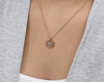 Gepersonaliseerde ketting - ketting met gewenste gravure - naamketting - roestvrij staal - zilver, goud, roségoud - cadeau-idee