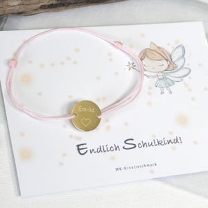Armband Schulkind Schultüte Mädchen Junge personalisiert – Geschenk Einschulung - Einschulungsgeschenk Kinder - Kindergartenkind