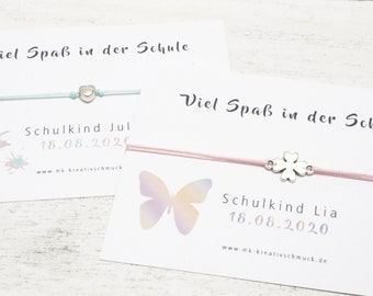 Armband Schulkind Einschulung Schultüte Mädchen Junge Geschenk