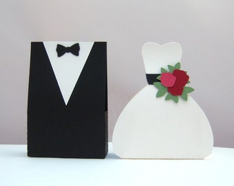 Packaging for the wedding -Bride and groom- Bridal couple Money gift black and white handmade