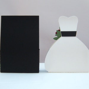 Packaging for the wedding Bride and groom Bridal couple Money gift black and white handmade image 3