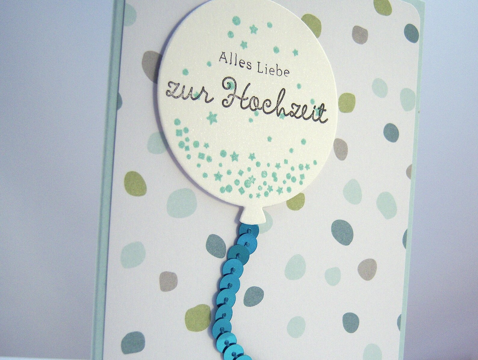 Karte zur Hochzeit Ballon Luftballon Punkte Hochzeitskarte Etsy.de