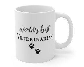 El mejor regalo de taza veterinaria del mundo (solo texto)