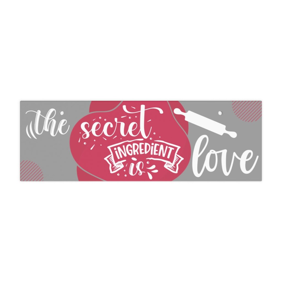 The Secret Ingredient is Love Ceramic Wall Sign Etsy