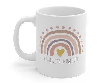 Homeschool mamá combustible taza de café regalo
