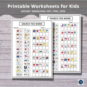 Spelling Practice | Printable Worksheets for Kids in Preschool | Kindergarten and Elementary ...