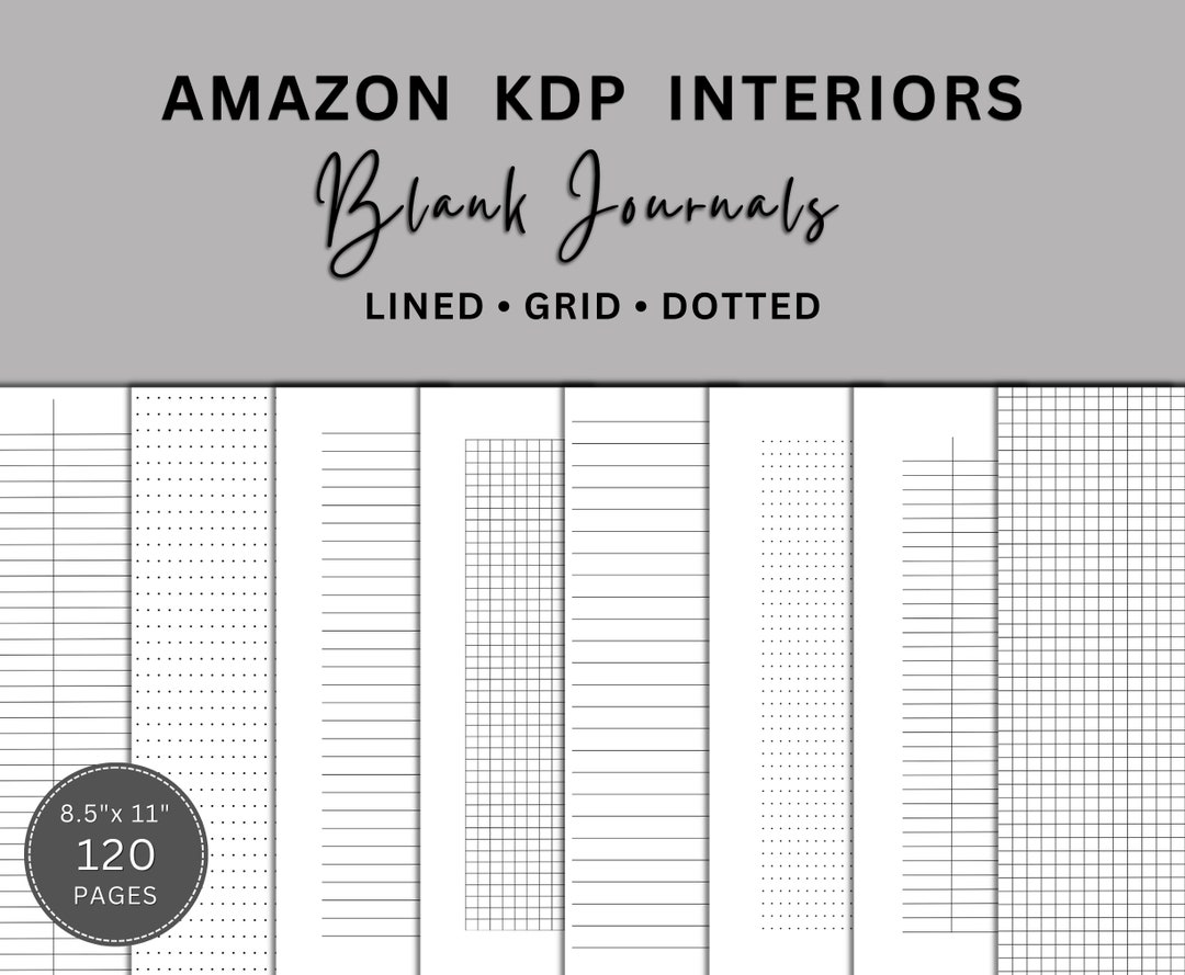 Amazon KDP Interior Bundle / Ready to Upload PDF Files / Templates for
