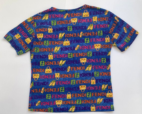トップス OLD FENDI jeans ZUCCA PATTERN S/S SHIRT OLD FENDI jeans ZUCCA PATTERN S/S SHIRT Authentic Fendi