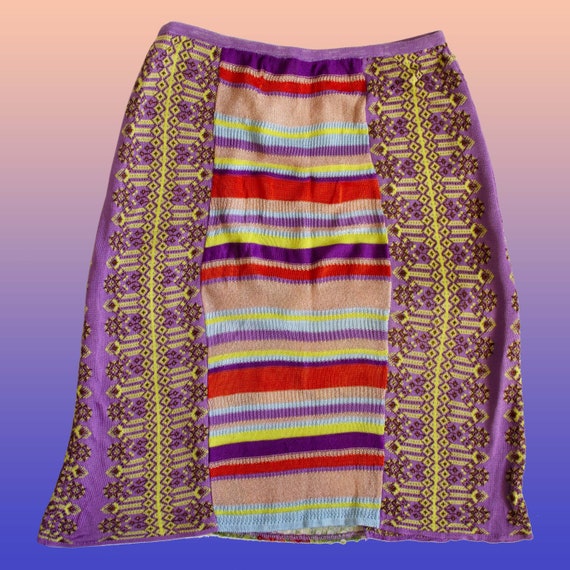 Christian Lacroix Bazar vintage colorful skirt with d… - Gem