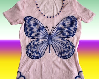 Vintage Yoshiki Hishinuma butterfly t-shirt