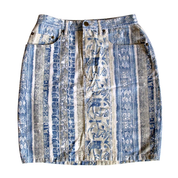 Kenzo Jeans vintage printed skirt
