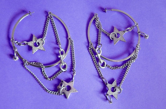 Christian Dior Hardcore silver earrings from the p