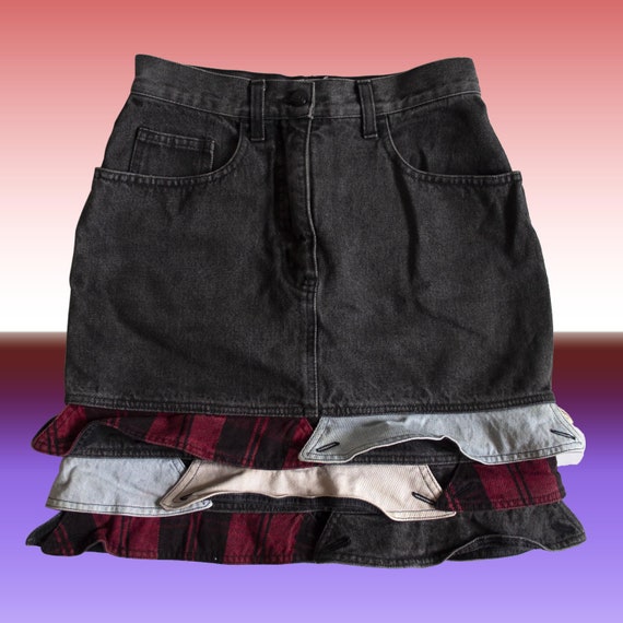 Vintage Moschino Jeans patchwork skirt