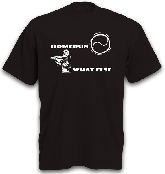 T Shirt Baseball Softball Home Run Us Sports Hit Ball Bat Etsy