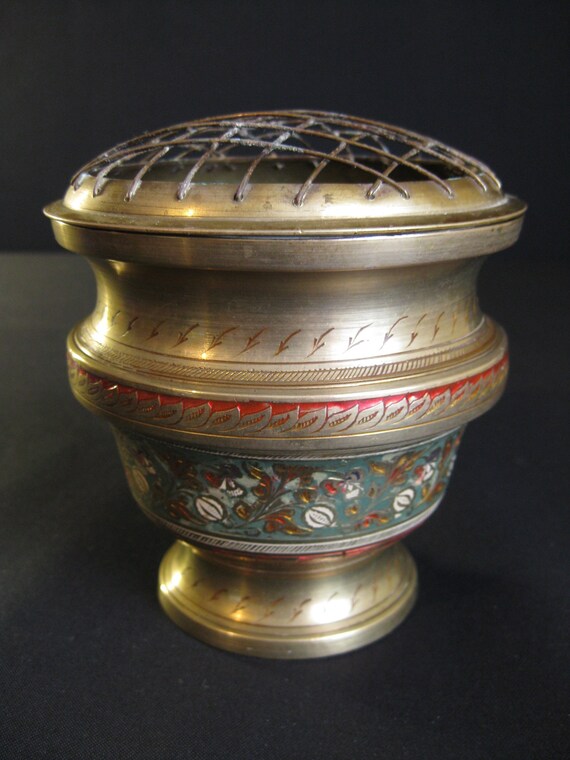 Very Old Brass Vase Etsy