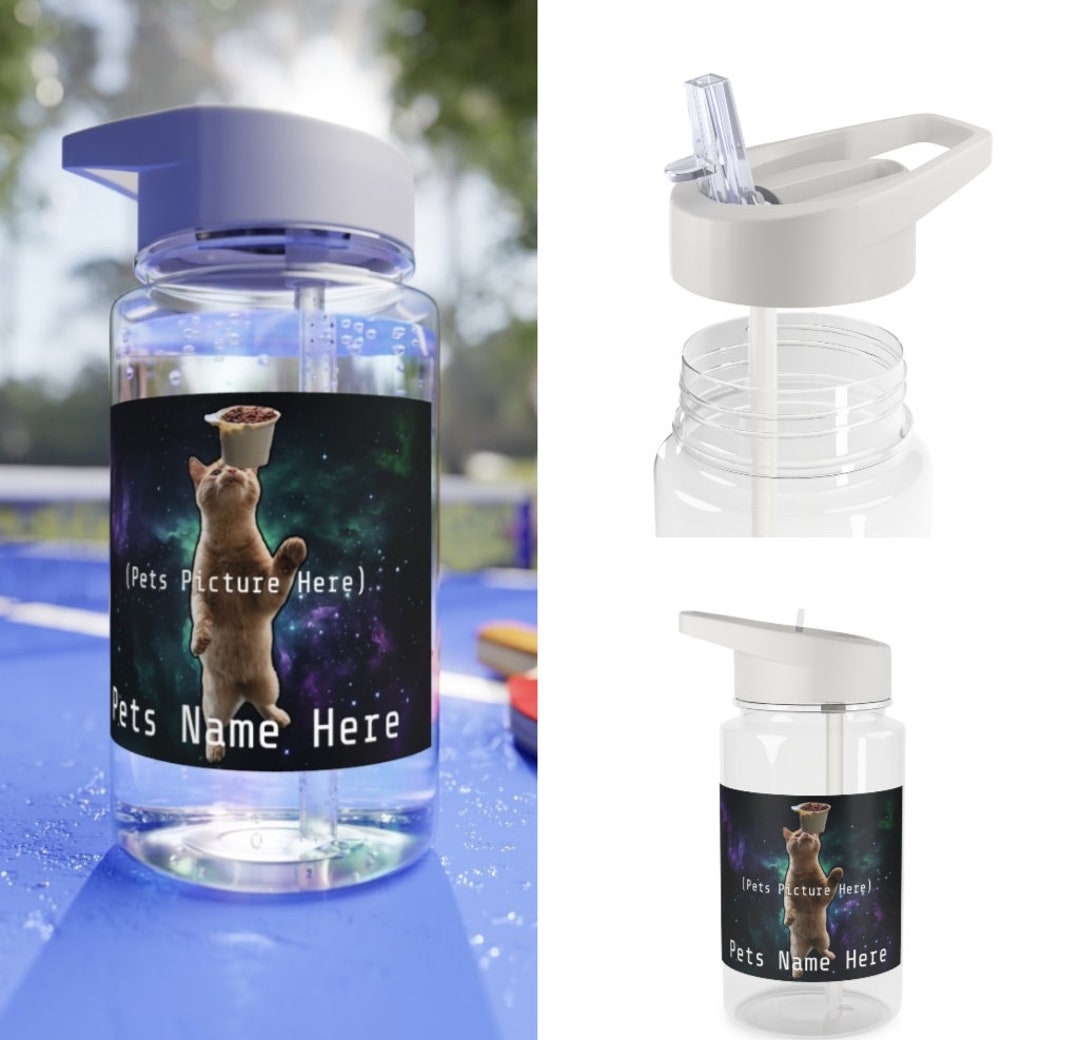 Personalized Pet Biodegradable Water Bottle Galaxy Print Etsy