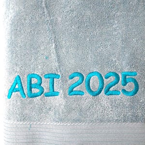 Bade-Handtuch,Name,Geschenk,Abitur,Abschluss,Wellness,Badezimmer,Freizeit,Abi 2023,Abitur 2023