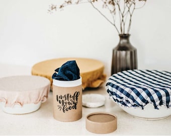 Organic Linen Bowl Covers Designer kitchen Food storage