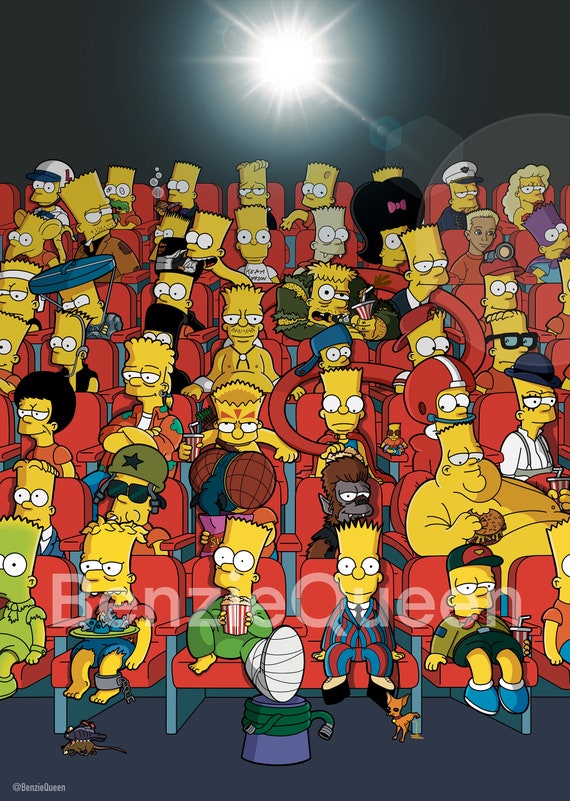 Bart Simpson Los Simpson Película de dibujos animados / - Etsy España