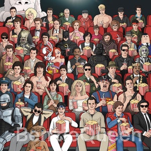 80s Movies-A3 Heavyweight Art Print