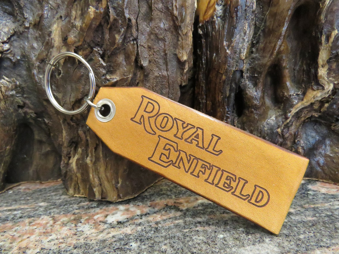 Royal Enfield keychain motorcycle key ring DOUBLE SIDED biker Etsy
