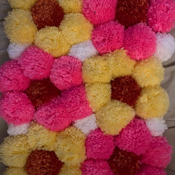 Pom Pom Rug Etsy