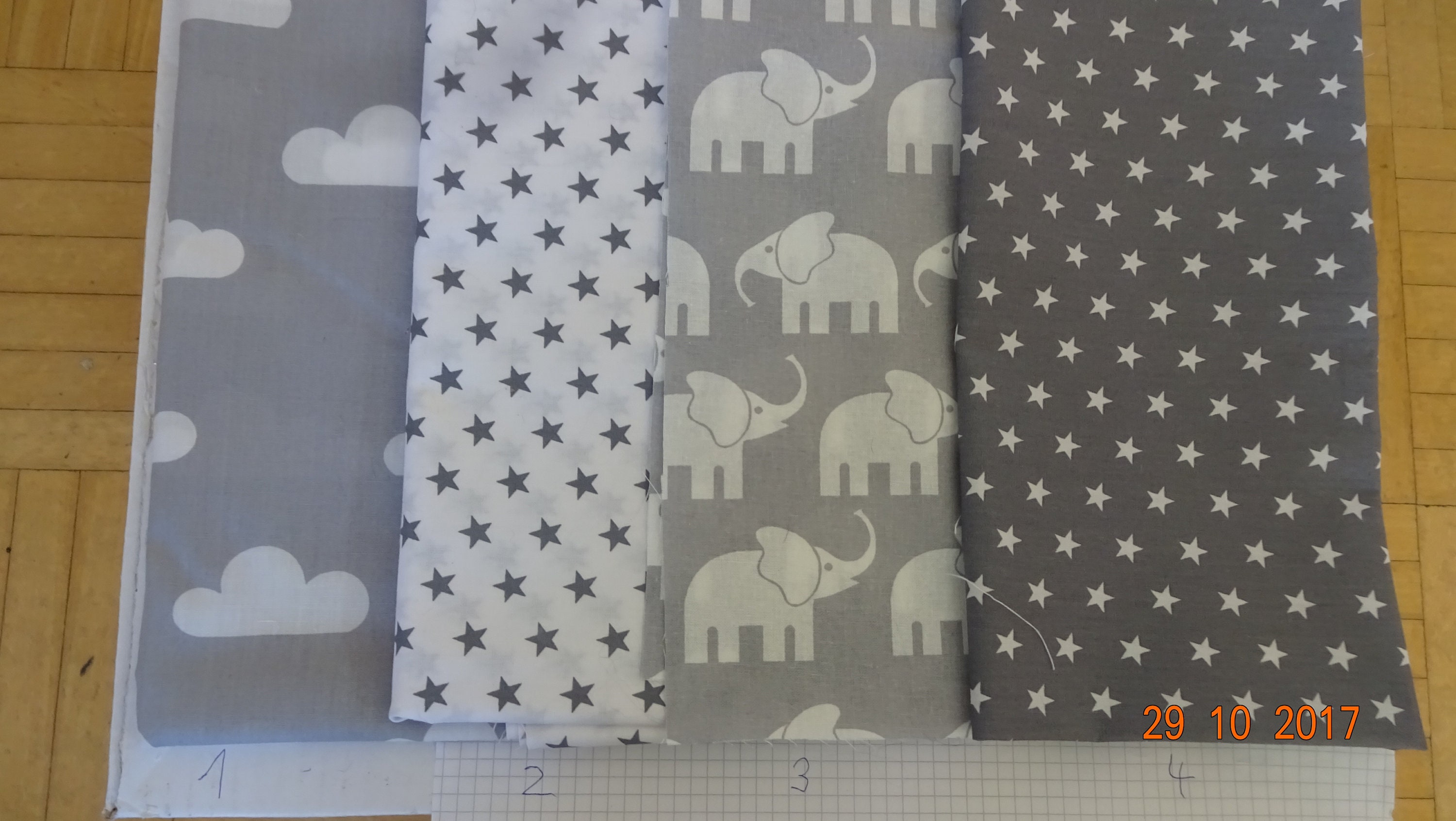 Bettschlange Grautöne ElefantenWolken Etsy