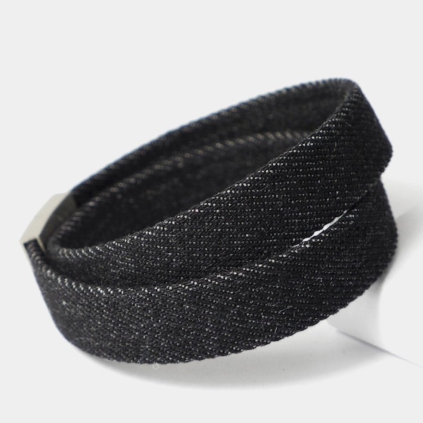 Bracelet Starbeit "Denim Noir Double Brut"