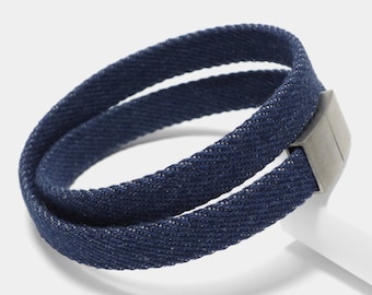 Bracelet Starbeit "Blue Denim Single Raw 2"