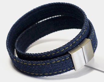 Pulsera Starbeit "Blue Denim Double Raw Plus"