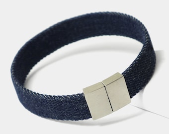 Starbeit Bracelet "Blue Denim Single Raw"
