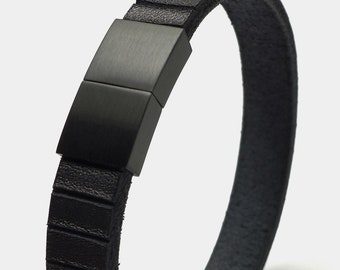 Bracciale Starbeit "Leather Star HL81" nero