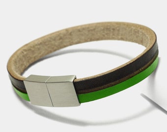 Bracelet Starbeit "Leather Star Raw CK33" vert