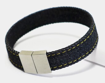 Pulsera Starbeit "Denim Negro Single Raw Plus"