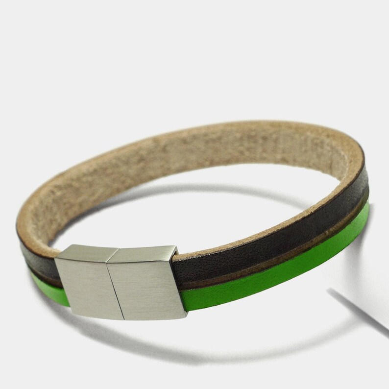 Starbeit bracelet Leather Star Raw CK33 green image 1