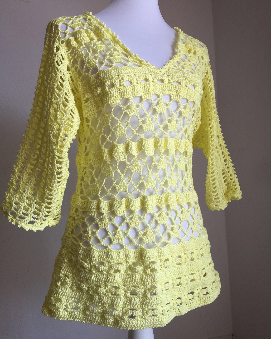 Crochet sweater or tunic | Etsy
