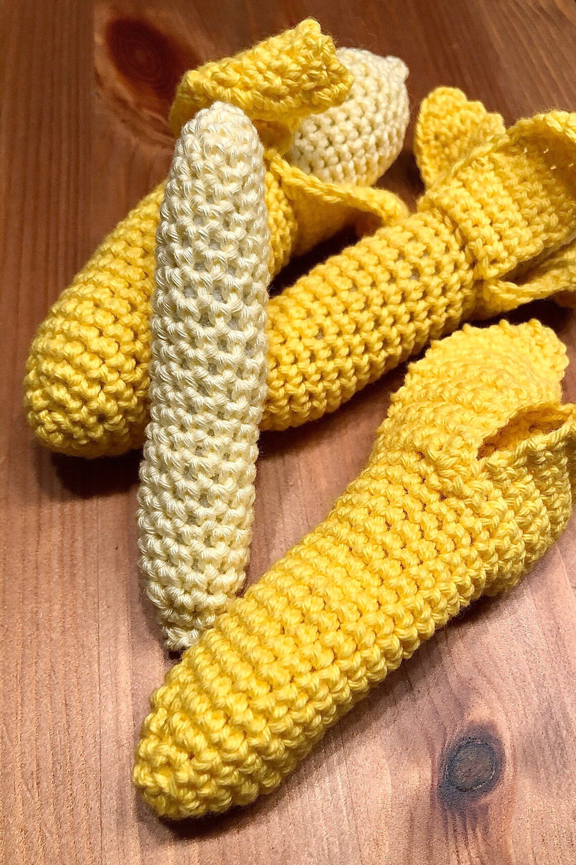 Crochet Banana Set Banane play food fruit kitchen accessories Etsy