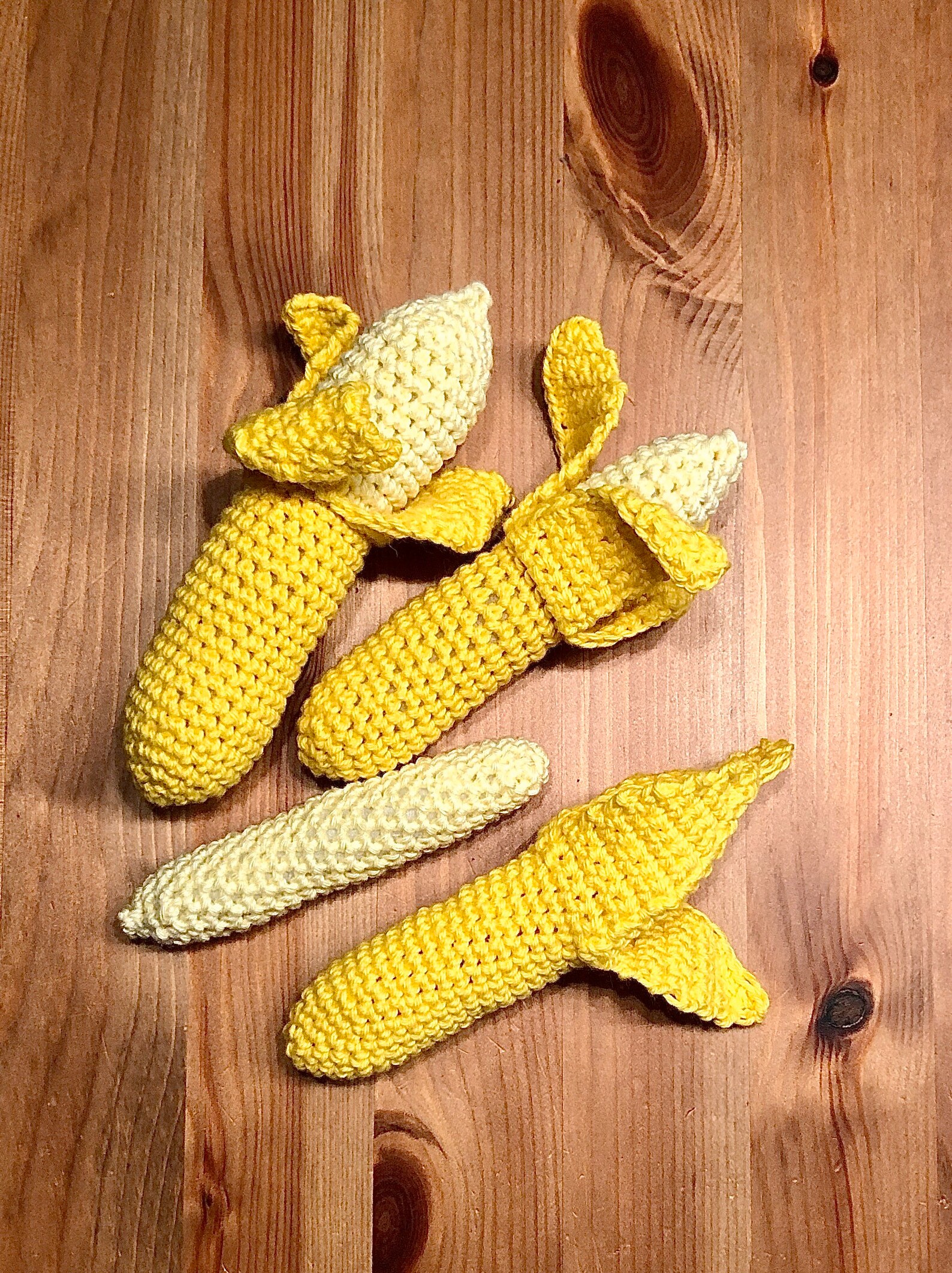 Crochet Banana Set Banane play food fruit kitchen accessories Etsy