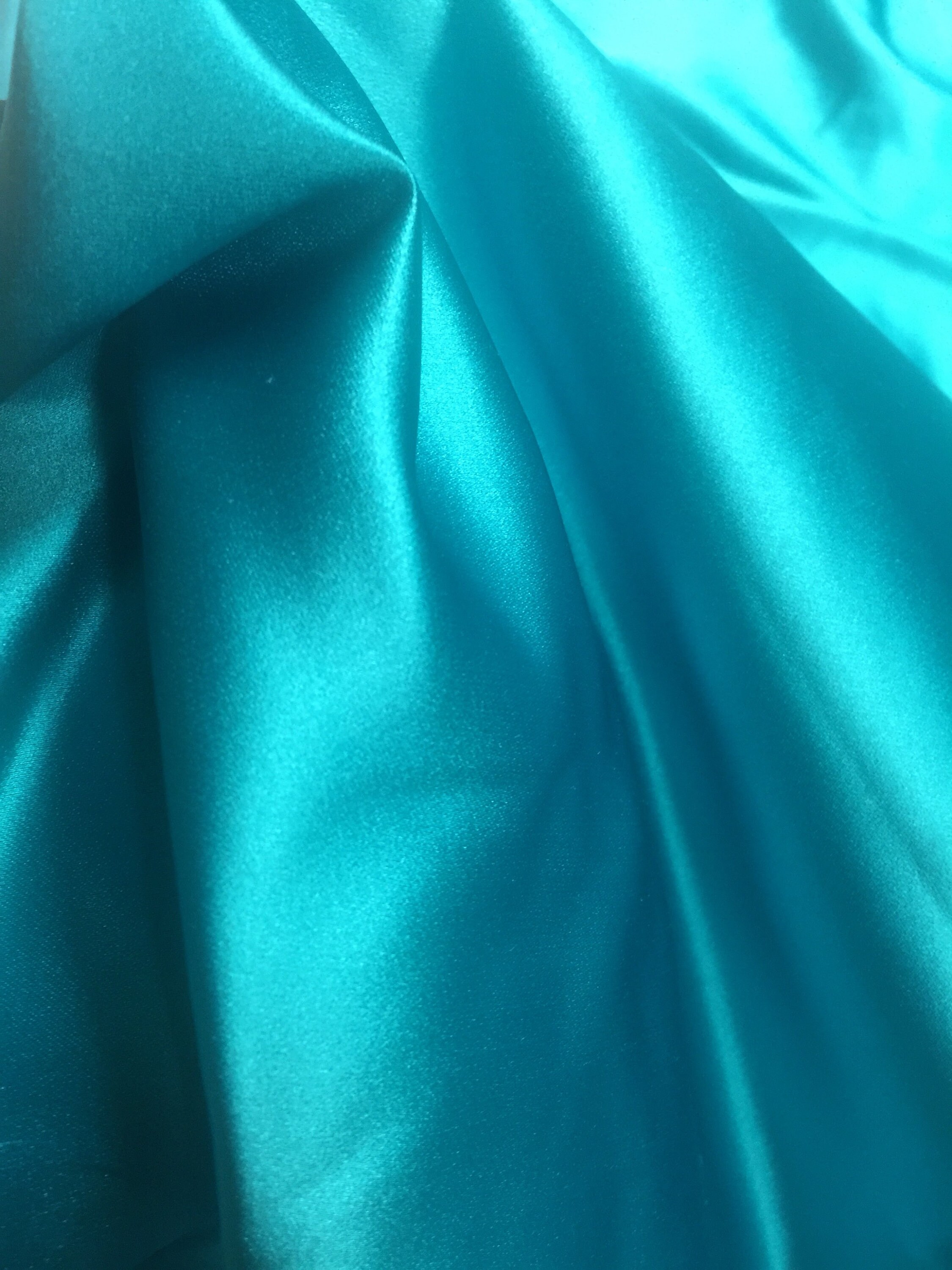 100% Silk Turquoise Duchess Satin | Etsy