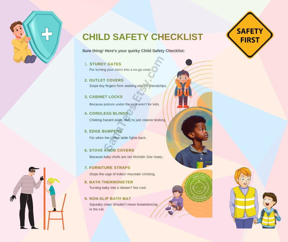 Child Safety Checklist, PDF Downloadable. Your Child Safety Guide