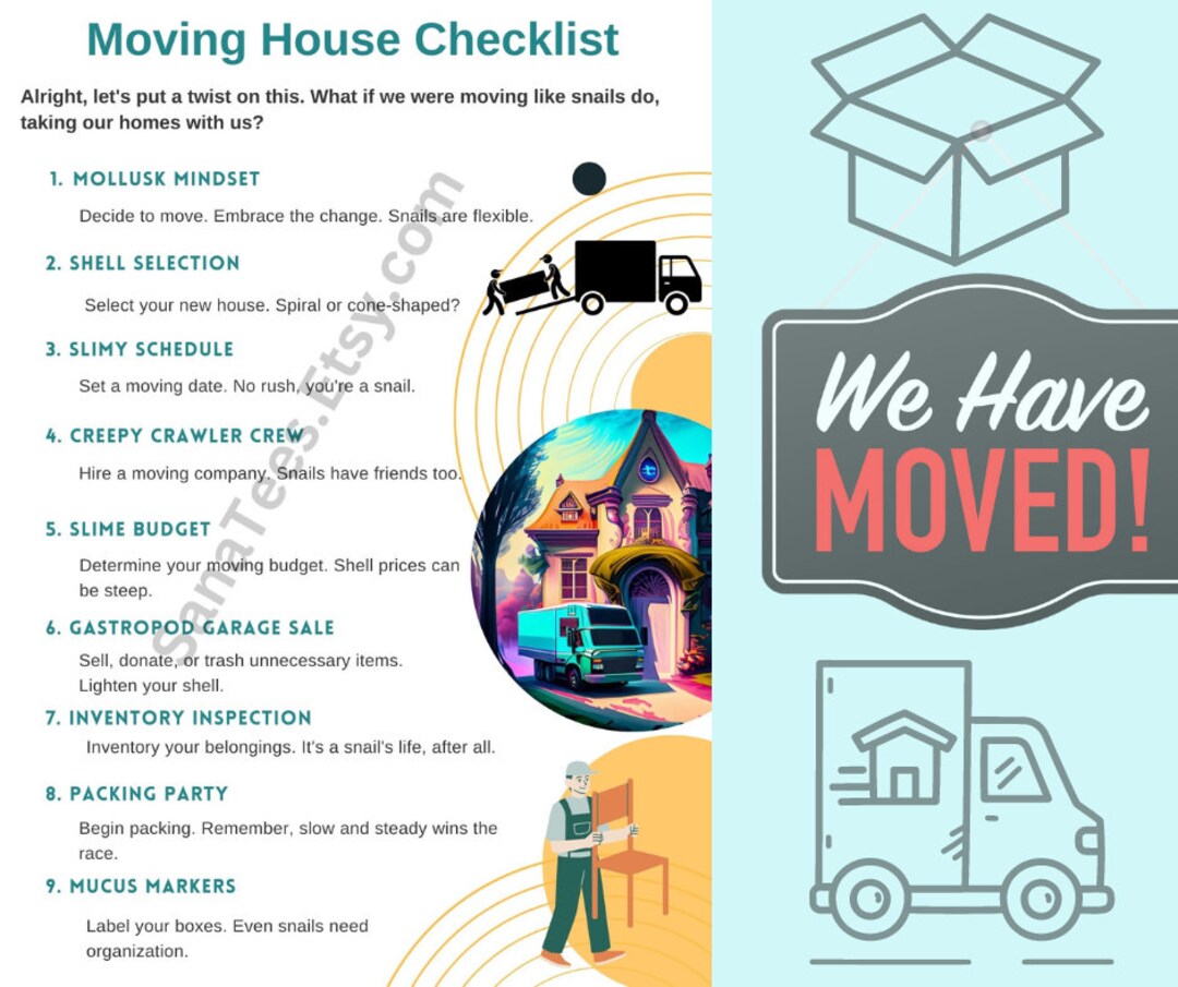 Moving House Checklist, PDF Downloadable. Your Moving House Guide