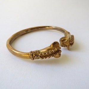 Vintage bangles dragon brass bracelets fashion jewelry dragon head