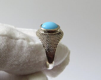Bague Vintage Argentée Taille 54 - Bijou Ancien De Créateur En Parfait état