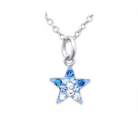 Blue star necklace deals