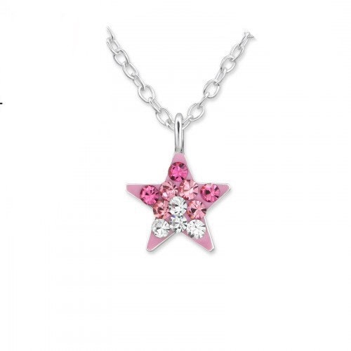 Necklace | Jewelry - Luxury Jewelry Love Heart Pink Star Necklace Women  Crystal - Aliexpress
