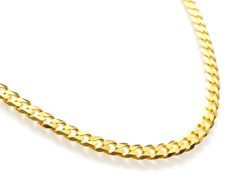 Curb chain (gold-plated sterling silver)