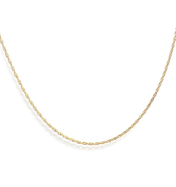 Minimalist Twist Chain 14K Gold filled Shower Safe Etsy Australia