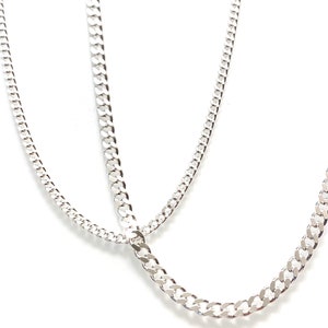 Sterling silver curb chain (2 and 3mm options available)